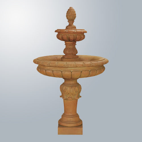 Elegant Foglia Two-Tier Water Fountain
