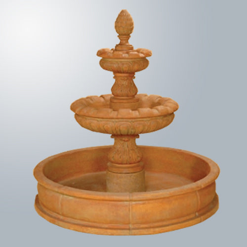 Elegant Two-Tier French Pond Fountain