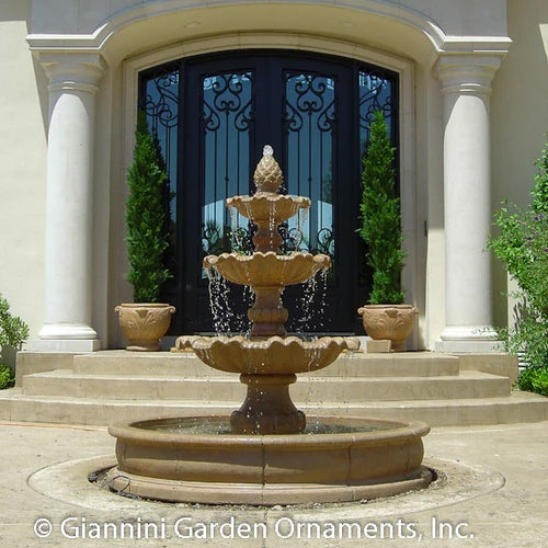 Garda Stunning Three-Tier Pond Fountain for Elegant Outdoor Spaces