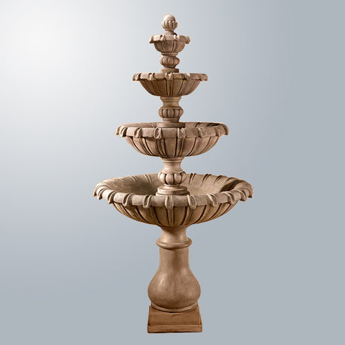 Elegant Grand Chateau Four-Tier Fountain