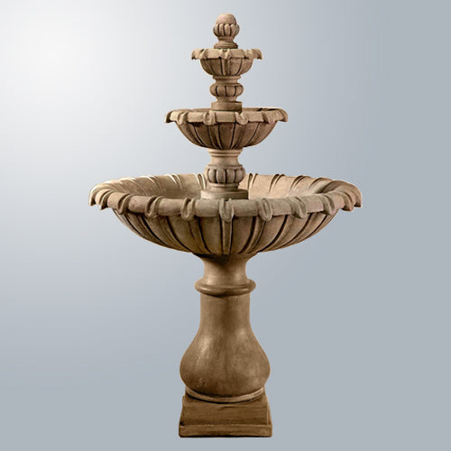 Elegant Grand Chateau Three-Tier Water Fountain