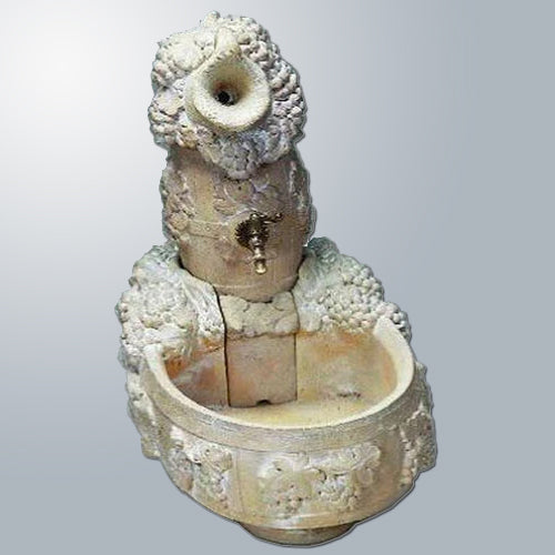 Charming Grape Harvest Outdoor Water Fountain with Elegant Spout