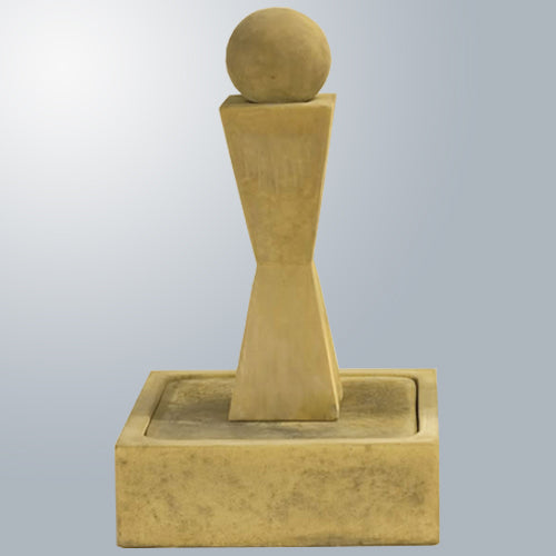 Elegant 'I' Fountain with Enchanting Ball Feature