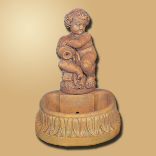 Whimsical Jug Boy Water Fountain