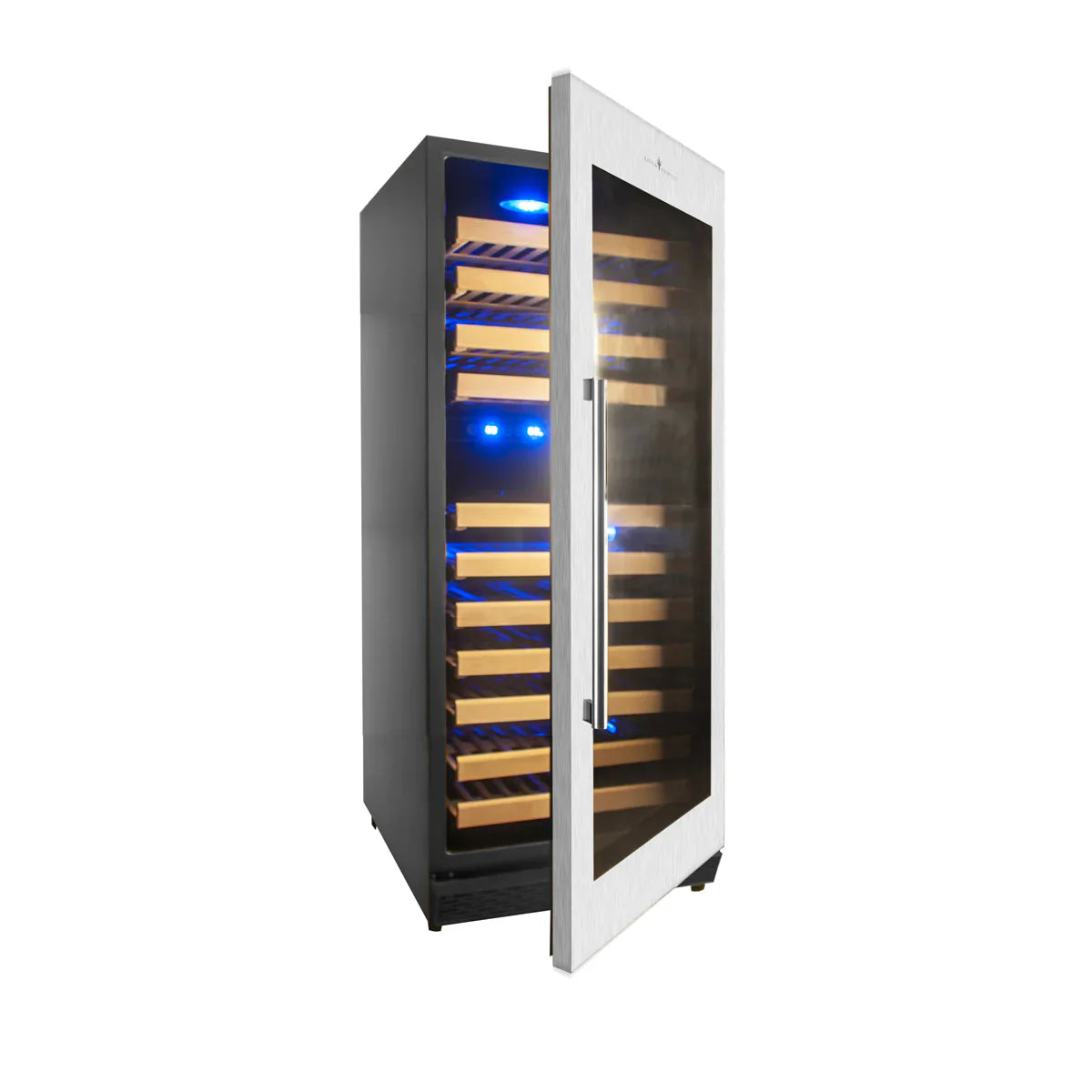 KingsBottle 24" Upright Dual Zone Wine Fridge For Home 100 Bottle - KBU100DX