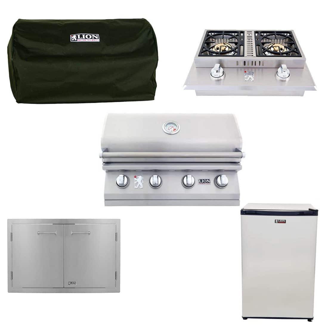 Lion Premium Grills 32" Built-In Gas Grill 5-Piece Package