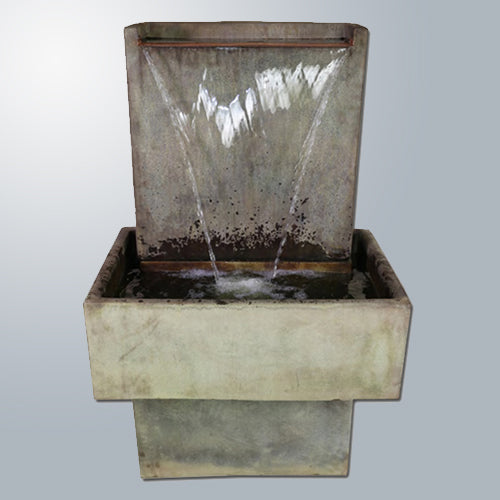 Elegant Tall Lamina Wall Fountain