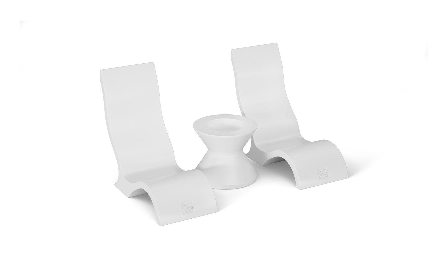 Ledge Signature Chair and Side Table In-Pool Set