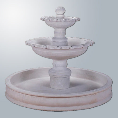 Elegant Marina Two-Tier Outdoor Pond Water Fountain