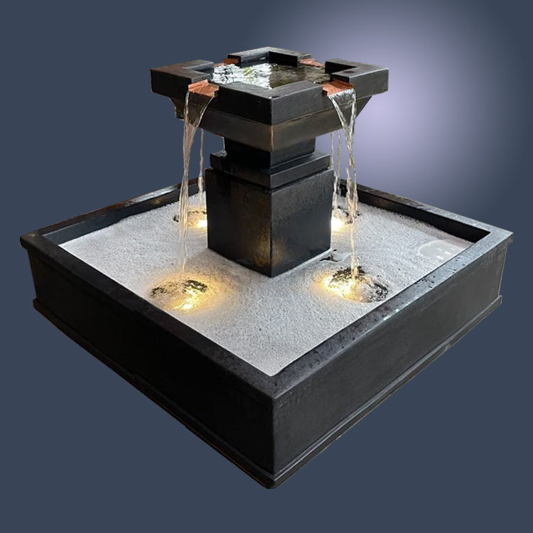 Enchanting Miramar Square Pond Fountain