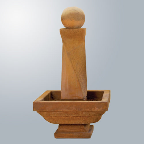 Charming Mod Twist Fountain Short with Delightful Ball Accent