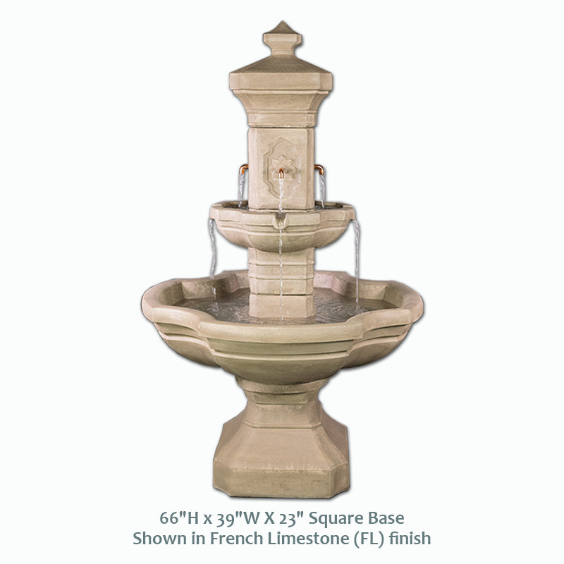 Elegant Monterosso Courtyard Fountain for Your Outdoor Oasis