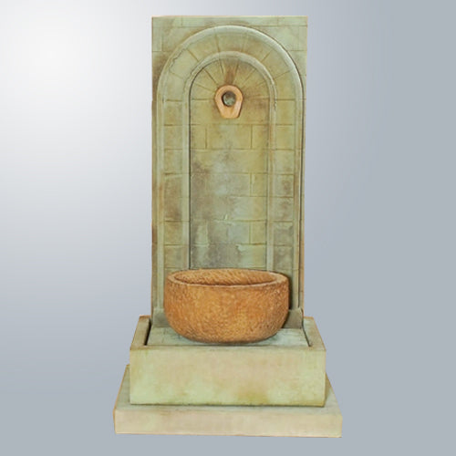 Elegant Mortaio Wall Fountain for Your Outdoor Oasis