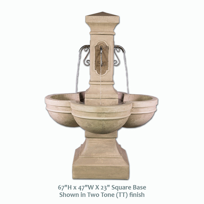 Elegant Navona Courtyard Fountain - Transform Your Outdoor Space