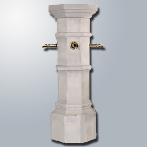 Elegant Octavius Fountain Column - Perfectly Plumbed for Your Pond