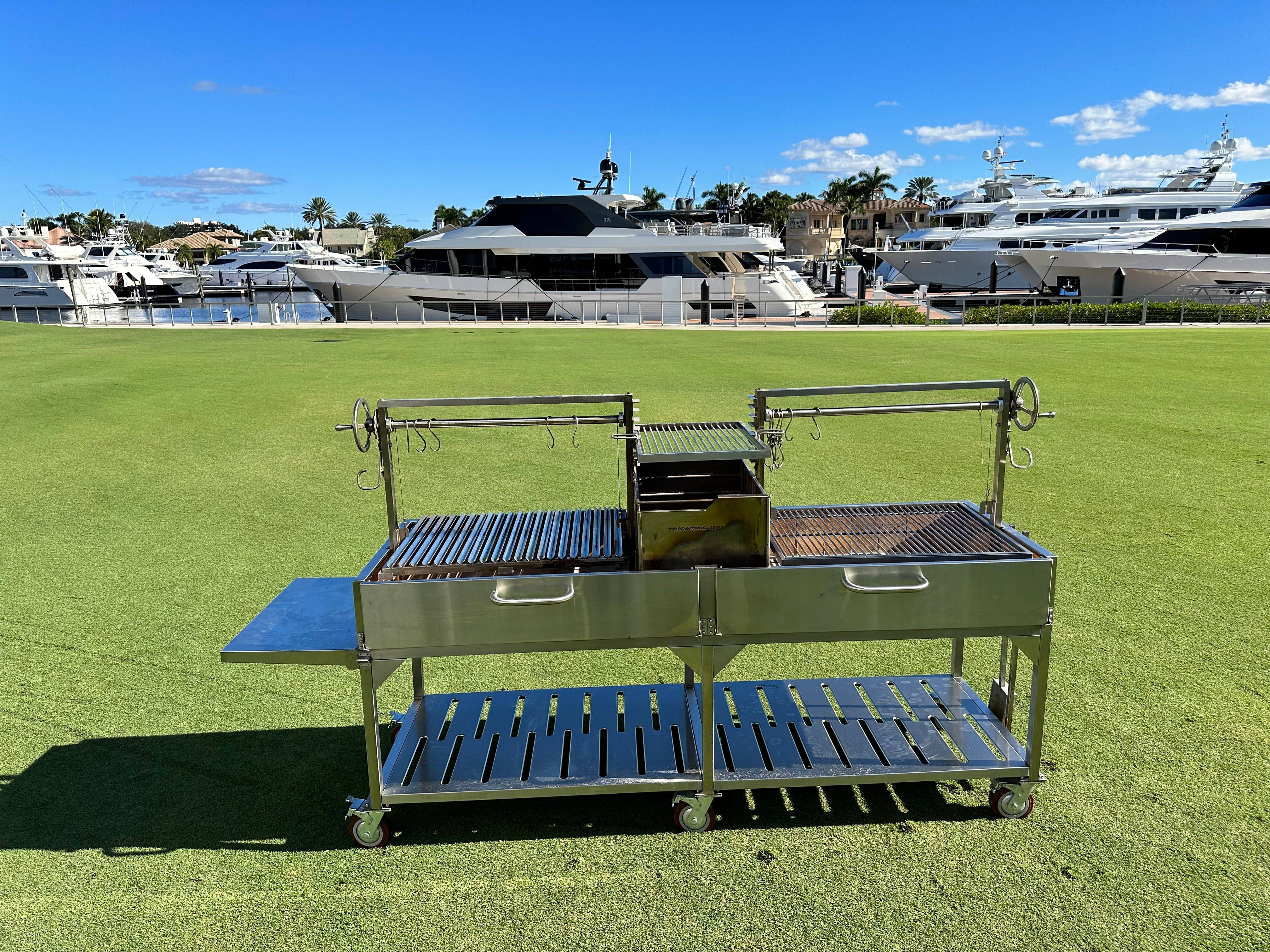 Tagwood BBQ Double Argentine Santa Maria Wood Fire & Charcoal Gaucho Grill | BBQ24SS OPEN FIRE COOKING - PRE-ORDER