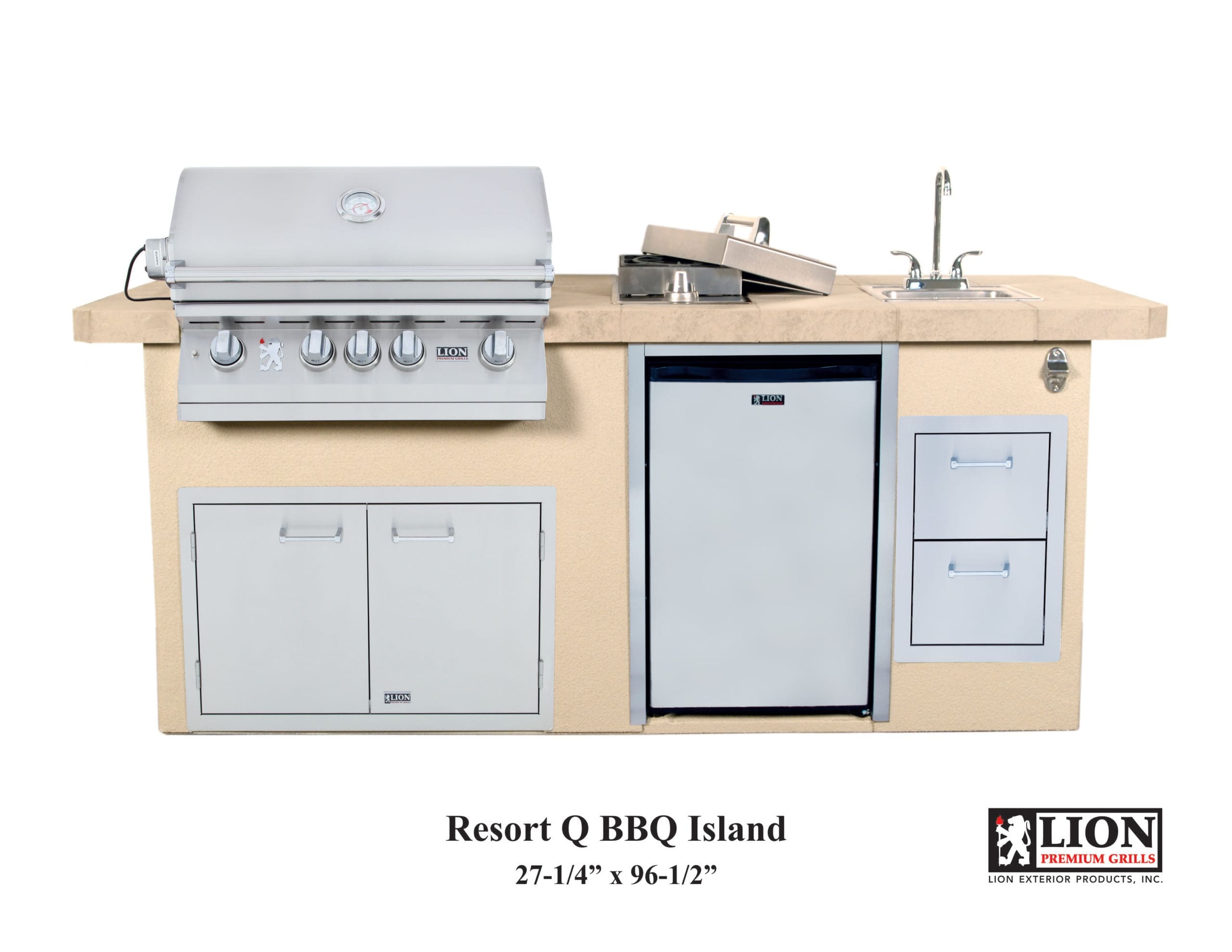 Lion Premium Grills Resort Q BBQ Island-Resort !