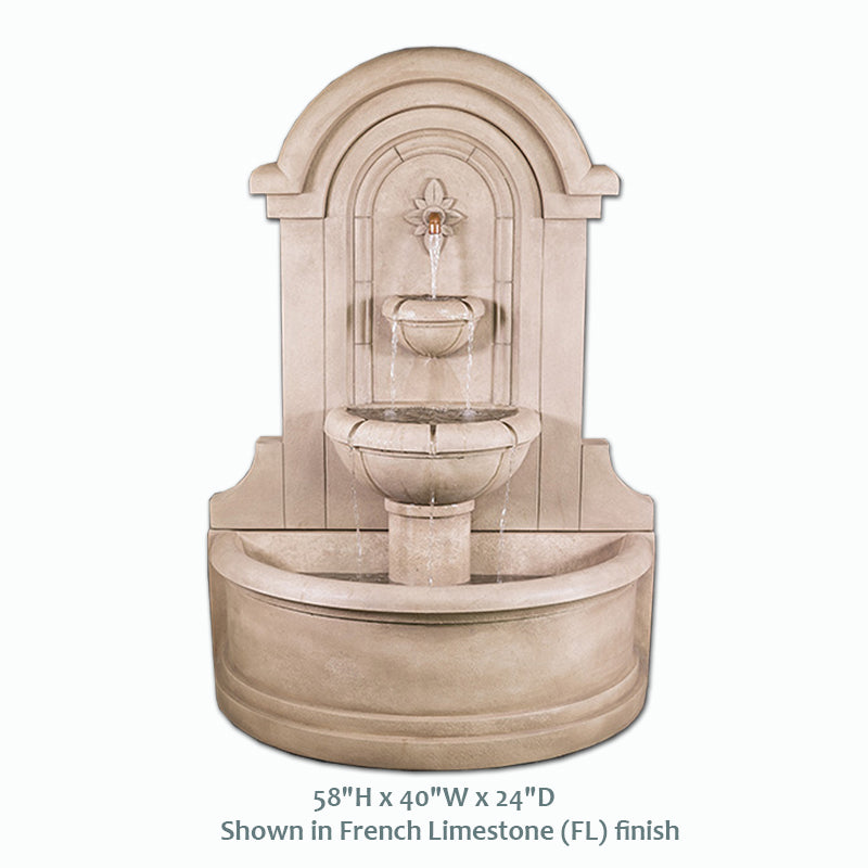 Elegant Riviera Wall Fountain for Stunning Outdoor Ambiance