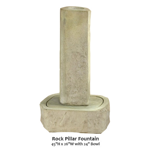 Majestic Rock Pillar Water Fountain