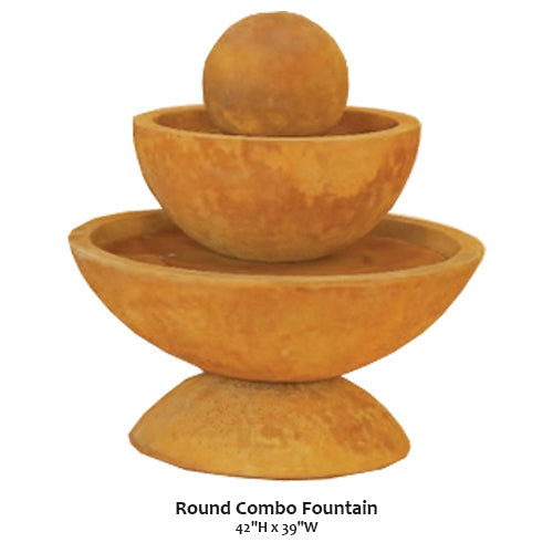 Elegant Round Combo Fountain for Stunning Outdoor Displays