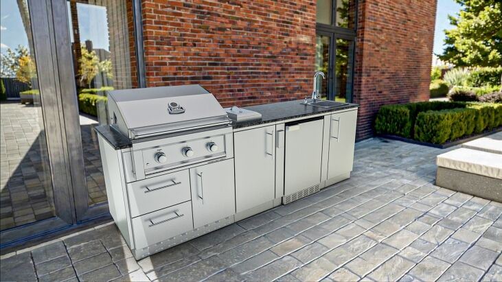 Sunstone Grills THE BAYOU 8 Foot 6 Inches Cabinet Island Package – SCPBAYOU8.6