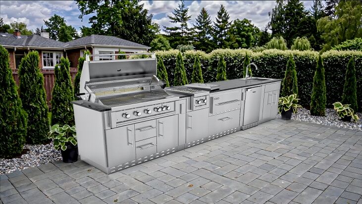 Sunstone Grills THE FRENCH QUARTER 13 Foot 7 Inch Large Expansive Island Package – SCP_FRENCHQUARTER13.7