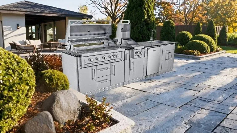 Sunstone Grills THE GULF BREEZE 10 Foot Expansive High Quality Cabinet Island Package – SCPGULFBREEZE10.2