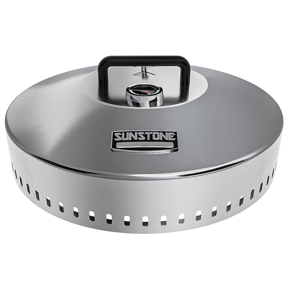 Sunstone Grills 24″ DIA. Large Hood with Exhaust/Temperature Gauge and Sturdy Handle-SUN24PCB-HOOD