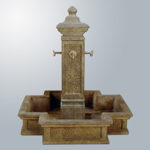 Tranquil San Martino Outdoor Water Fountain with Elegant Spouts