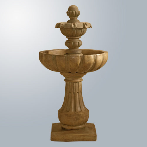 Elegant Serafina Two-Tier Garden Fountain