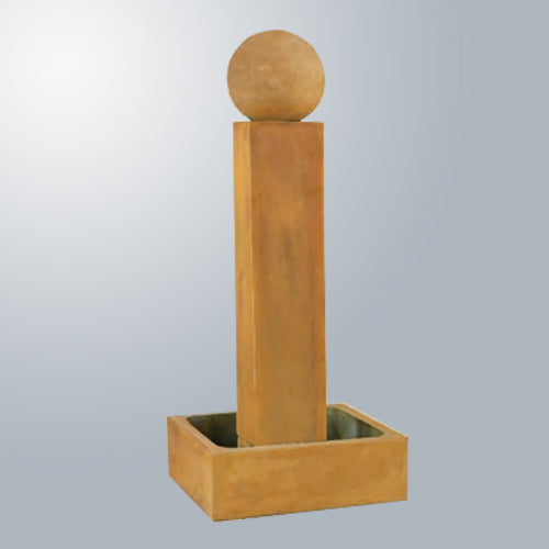 Elegant Tall Smooth Pilar Fountain