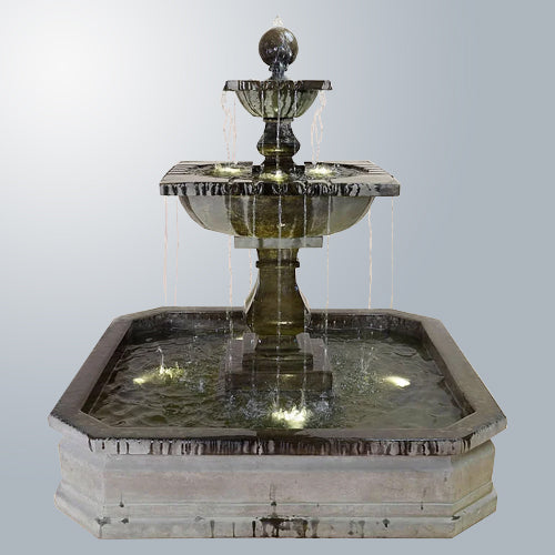 Elegance in Motion: Solara Quadra Water Fountain for Your Pond