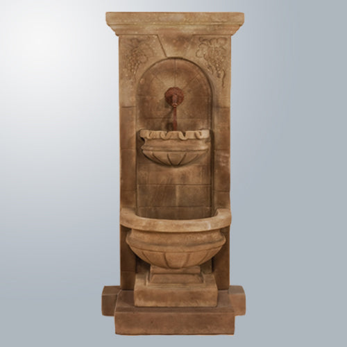 Charming St. Helena Fountain with Rustic Spout and Elegant Step Design