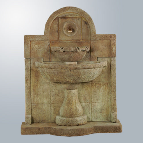 Elegant Terme del Foro Outdoor Wall Fountain with Spout