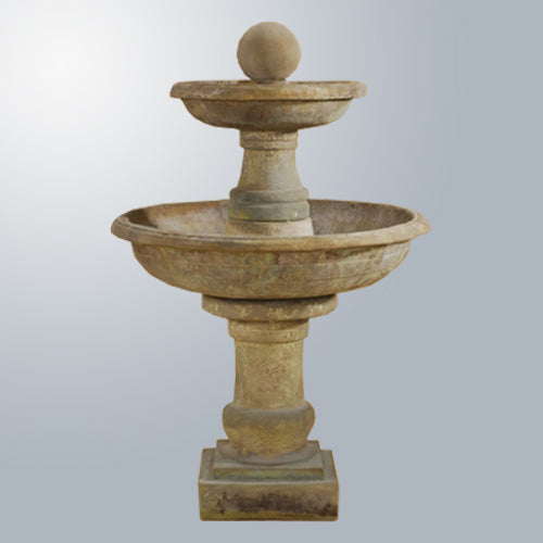 Giannini Garden Elegant Tosca Two-Tier Water Fountain