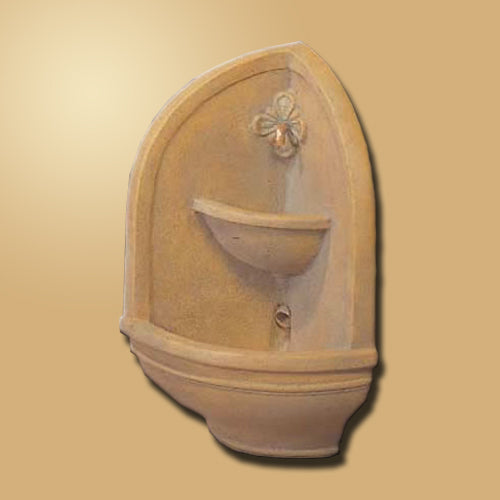 Elegant Tuscan Corner Wall Fountain