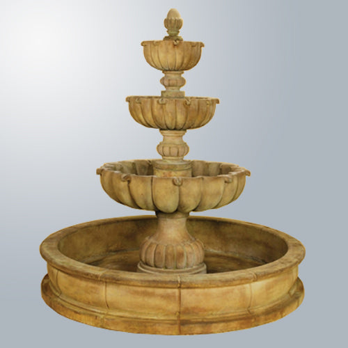 Majestic Urbino Grande Three-Tier Pond Fountain