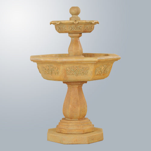 Elegant Two-Tier Outdoor Water Fountain by Uva