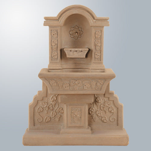 Elegant Uva Wall Outdoor Fountain for a Serene Garden Ambiance