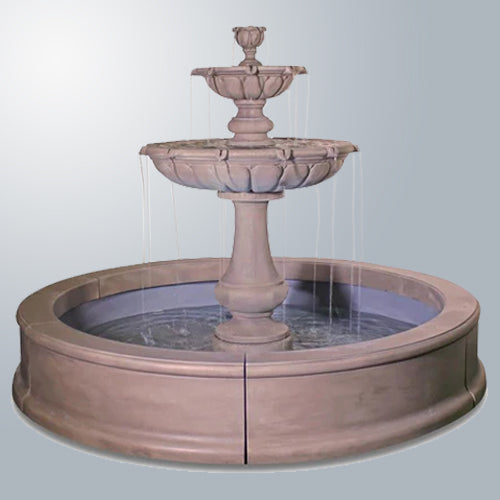 Giannini Garden Elegant Vicentina Fountain with Serene Pond