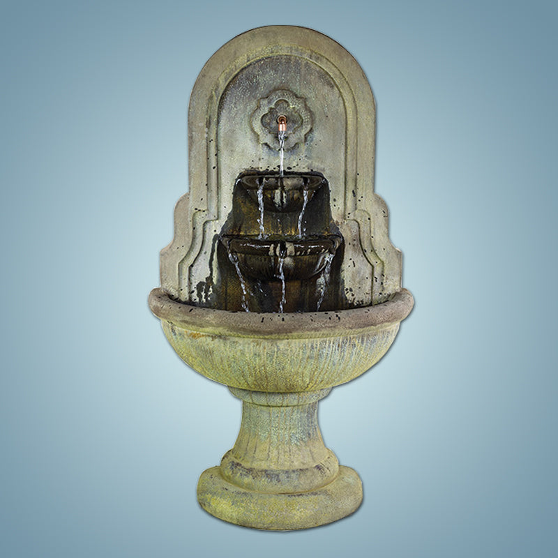 Giannini Garden Elegant Villanueva Wall Fountain for a Stunning Outdoor Oasis