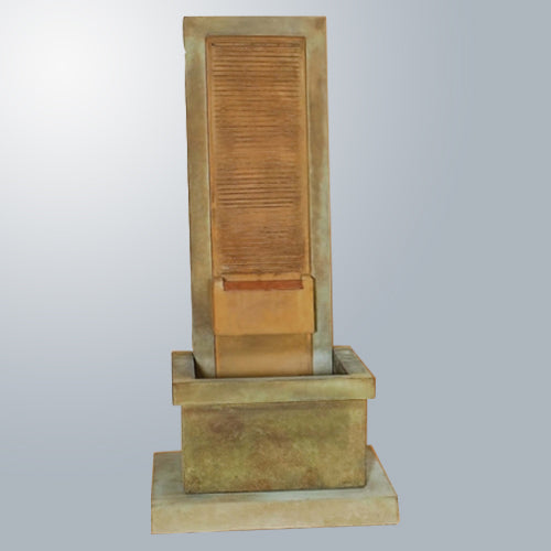 Giannini Garden Elegant Copper-Overflow Water Wall Feature