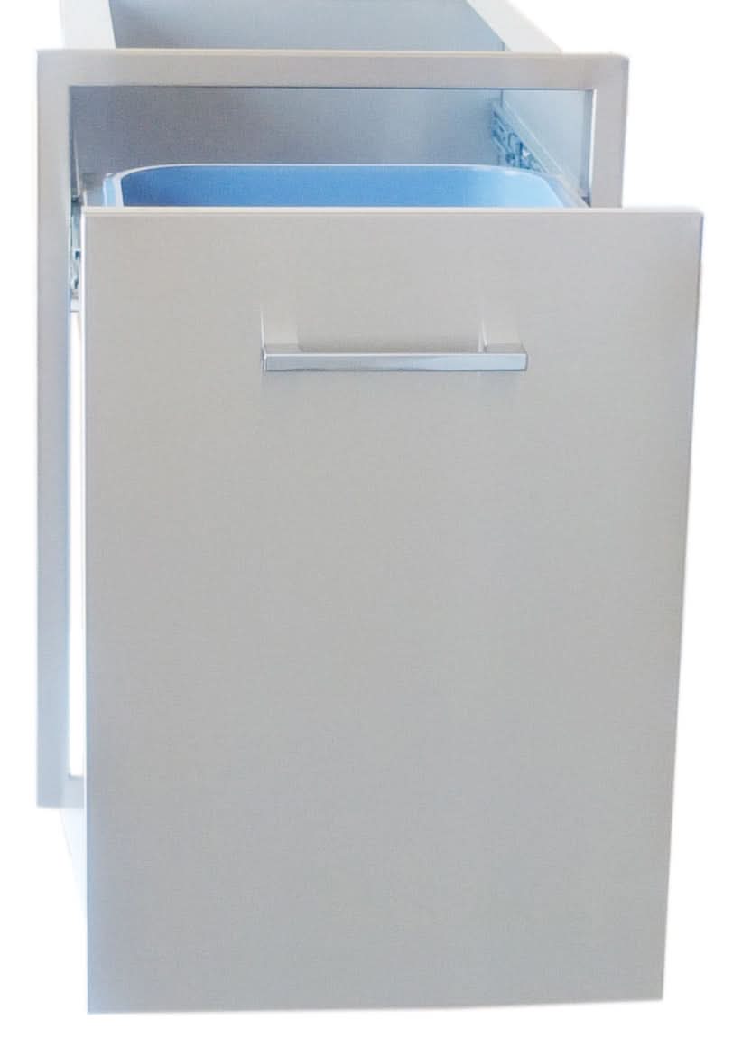 Sunstone 20"x27" Beveled Frame Trash Drawer w/Two Trash Bins - BA-TRD2027