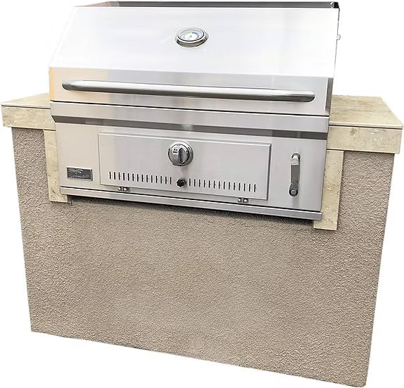 Kokomo Grills St. Martin 4' Charcoal Built In BBQ Island