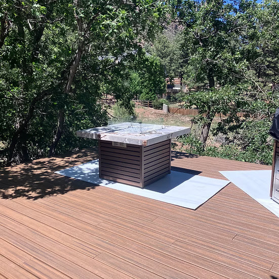 Kokomo Grills Jamaica Fire Table with fire-glass