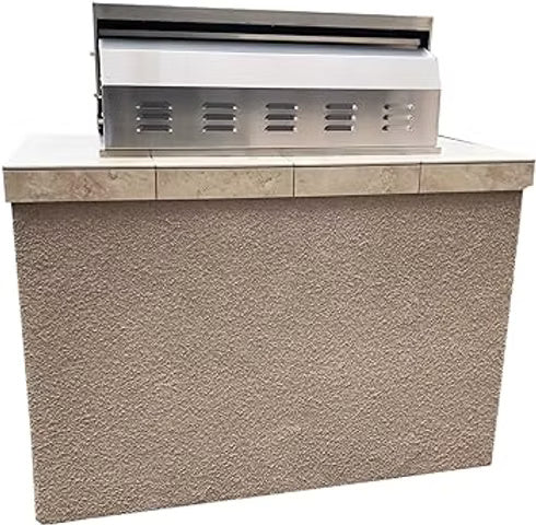 Kokomo Grills St. Martin 4' Charcoal Built In BBQ Island