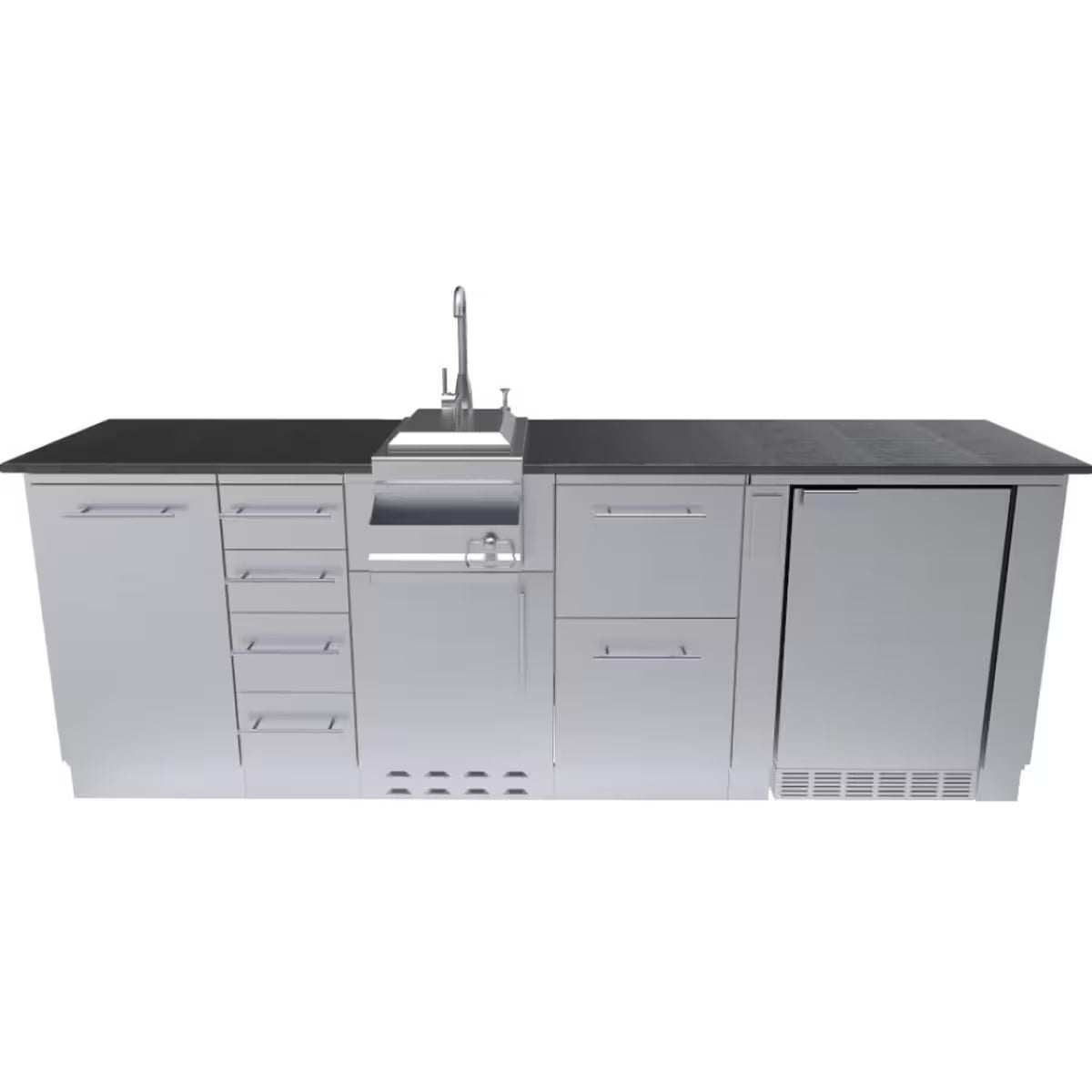 Sunstone SAVANNA 8 Ft 6 In Wet Bar Outdoor Cabinet Package - SCPSAVANNA