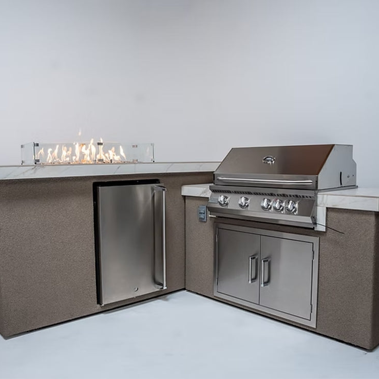 KoKoMo Baja w/ Fire 7'6" x 9' BBQ Island