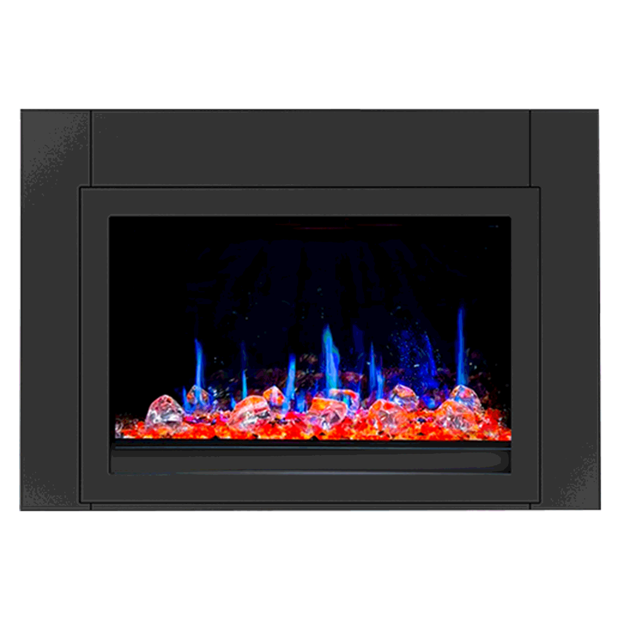 Litedeer Homes LiteStar 38-inch Smart Electric Fireplace Insert with Crystal Pebble ZEF38VC-Crystal