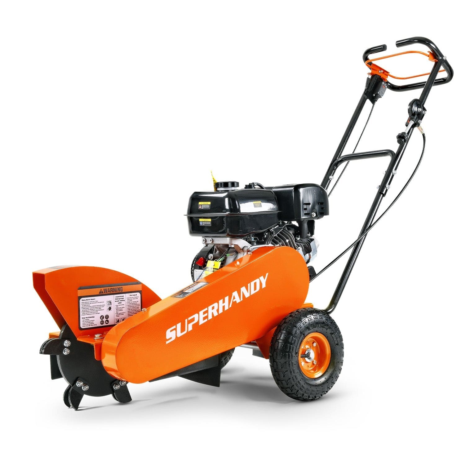 Super Handy Compact Stump Grinder Pro - 9HP, 12" Cutting Blade, Effortless Stump Removal